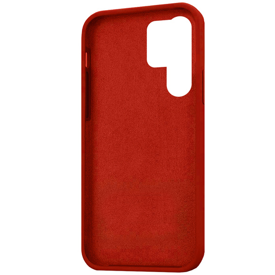 Etui do Samsung Galaxy S22 Ultra 5G, Silicone Lite, czerwone