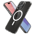 Etui Spigen z MagSafe do iPhone 15 Pro Max, Ultra Hybrid, Przezroczyste / Białe