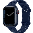 Pasek Silikonowy do Apple Watch 1/2/3/4/5/6/7/8/SE/ULTRA 42/44/45/49mm, Granatowy