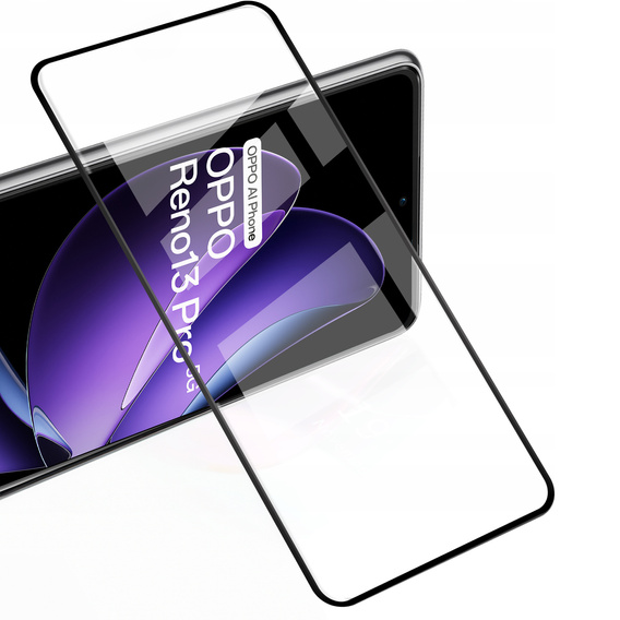 2x Szkło Hartowane do Oppo Reno 13, ERBORD 3D pełne, szybka na cały ekran