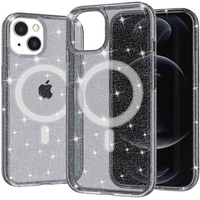 Etui Dropproof Glitter do MagSafe do iPhone 14 Plus, Czarne