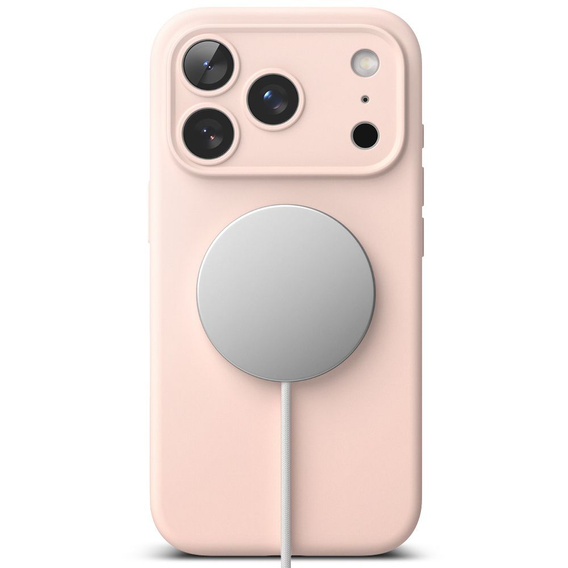 Etui Ringke do iPhone 17 Pro Max, Silicone Magnetic MagSafe, Pink Sand