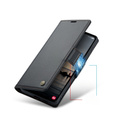 Etui z klapką do Samsung Galaxy S23 FE, CASEME Wallet, czarne + szkło 9H