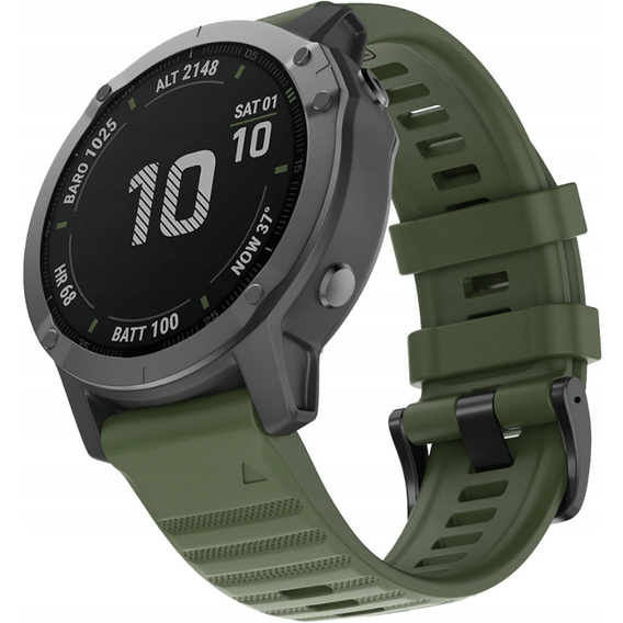 Pasek Silikonowy QuickFit 22mm do Garmin, Zielony