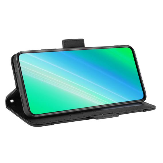 Etui z klapką do Infinix Note 12 5G, Card Slot, czarne