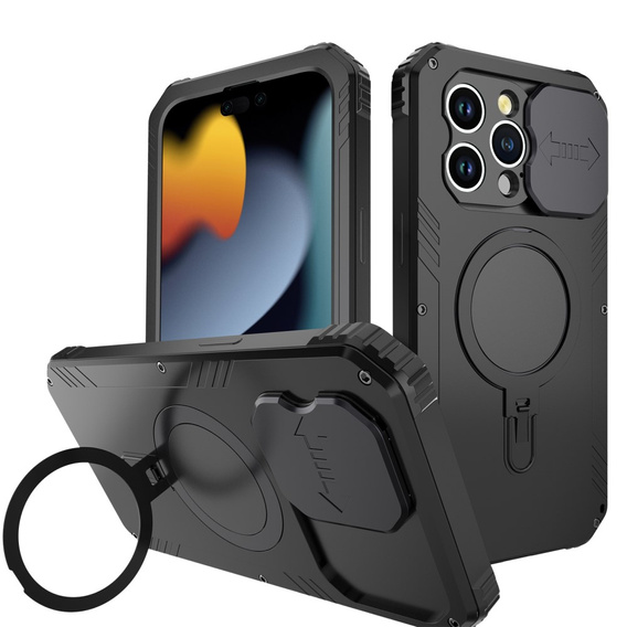 Etui do iPhone 15 Pro Max, DefenderMag, czarne