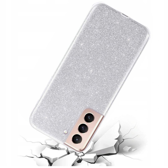 Etui Glitter Case do Samsung Galaxy S21+ Plus, Silver