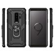 Etui pancerne do Samsung Galaxy S9+ Plus, Nox Case Ring, czarne