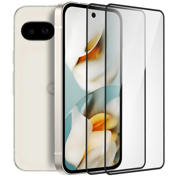 2x Szkło Hartowane do Google Pixel 9A, ERBORD 3D pełne, szybka na cały ekran