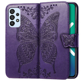 Etui z klapką do Samsung Galaxy A53 5G, Butterfly, fioletowe