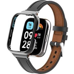 Pasek Skórzany do Xiaomi Redmi Watch 3 Active, Czarny