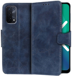 Skórzane Etui Wallet do Oppo A54 5G/A74 5G/A93 5G, Blue