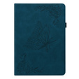 Etui do Lenovo Tab M9, Wallet Pen Slot, butterflies, niebieskie