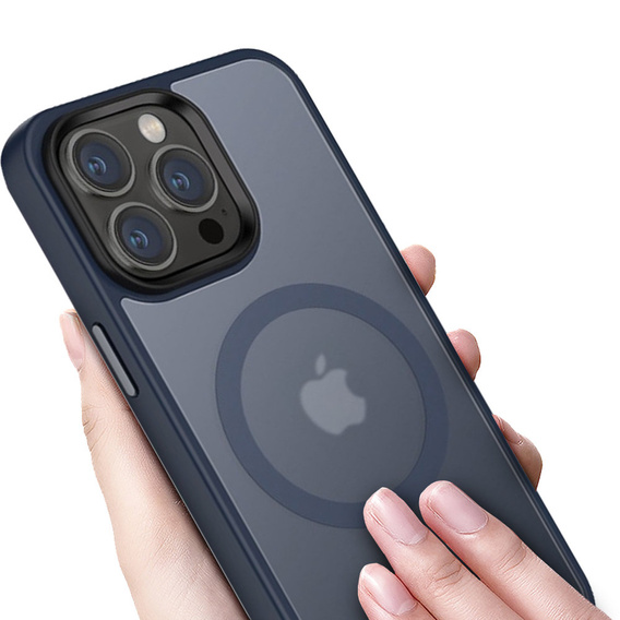 Etui do iPhone 14 Pro, Simple MagSafe, granatowe