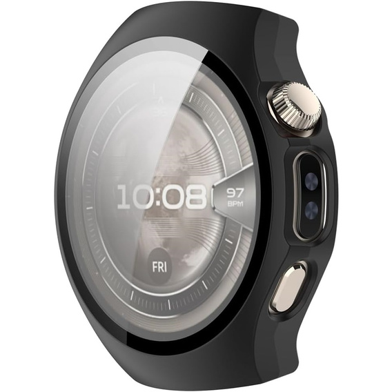 2w1 Etui + Szkło Hartowane do Huawei Watch 5 42mm, Czarne