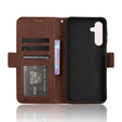 Etui z klapką do Samsung Galaxy A16 / A16 5G, Card Slot, brązowe
