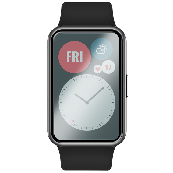 2x Szkło Hybrydowe ERBORD do Huawei Watch Fit