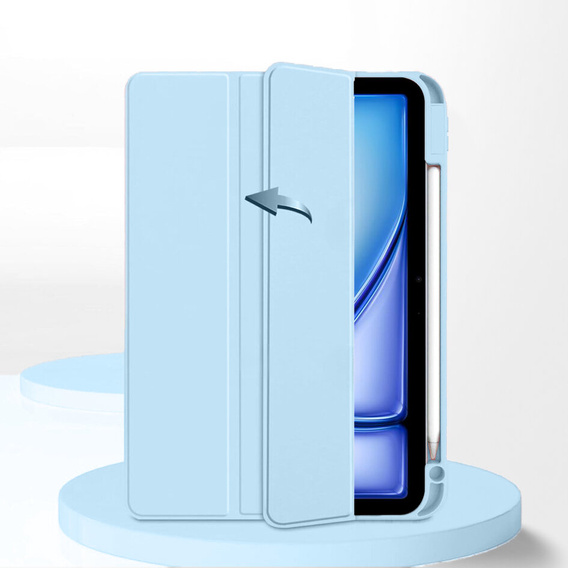 Etui do iPad Air 13" 2025/2024 (7/6 gen.), Smartcase Hybrid, z miejscem na rysik, niebieskie