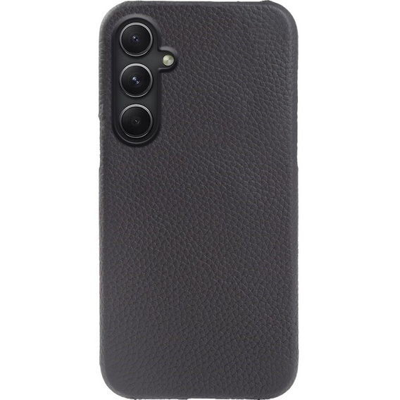 Etui skórzane do Samsung Galaxy A54, Genuine Leather, czarne