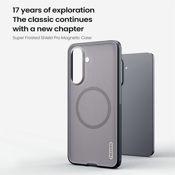 Etui NILLKIN do Samsung Galaxy A57 5G, Frosted Shield, do MagSafe, przezroczyste / czarne