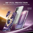 Etui GVIEWIN do Samsung Galaxy S25 Ultra, MagSafe Stand, Quicksand/Purple