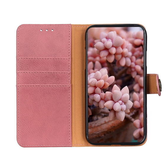 Etui Wallet do Oppo Reno6 Pro 5G / Pro+ 5G, KHAZNEH, Pink