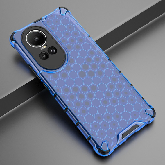 Etui Honeycomb do Oppo Reno 10 5G, pancerne, niebieskie