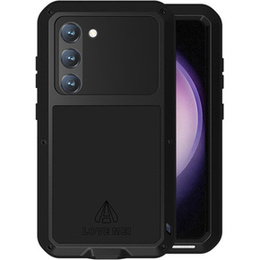 Etui Love Mei do Samsung Galaxy S23, pancerne ze szkłem, czarne