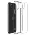 Etui Spigen do iPhone 15, Ultra Hybrid, przezroczyste + Szkło Hartowane 9H