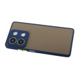 Etui silikonowe do Xiaomi Redmi Note 13 5G, z ochroną aparatu, przezroczyste / niebieskie + Szkło hartowane 9H