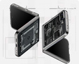Etui Spigen do Samsung Galaxy Z Flip7 FE / Z Flip6, Airskin Zeron One, Przezroczyste / Brokatowe