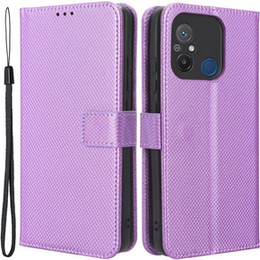 Etui z klapką do Xiaomi Redmi 12C, Wallet, Smart Magnet, fioletowe
