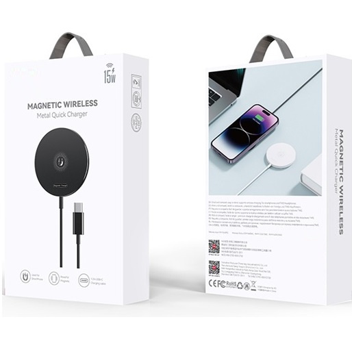XO ładowarka bezprzewodowa indukcyjna CX022 magnetyczna czarna 15W