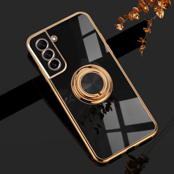 Etui do Samsung Galaxy S21 FE, Electro Ring, czarne