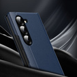 Etui z klapką do Samsung Z Fold6 5G, Smart View Wallet, granatowe