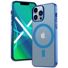 Etui do iPhone 13 Pro Max, ERBORD Hybrid MagSafe Case, niebieskie