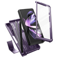 Etui pancerne do Samsung Galaxy Z Fold 4 5G, Dexnor Full Body S-Pen Slot, fioletowe