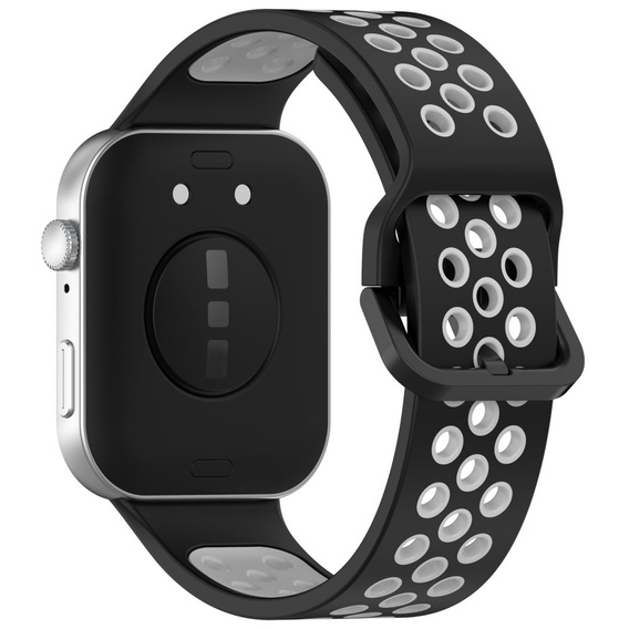Pasek Silikonowy do Huawei Watch Fit 4 / 4 Pro / 3, Czarny / Szary