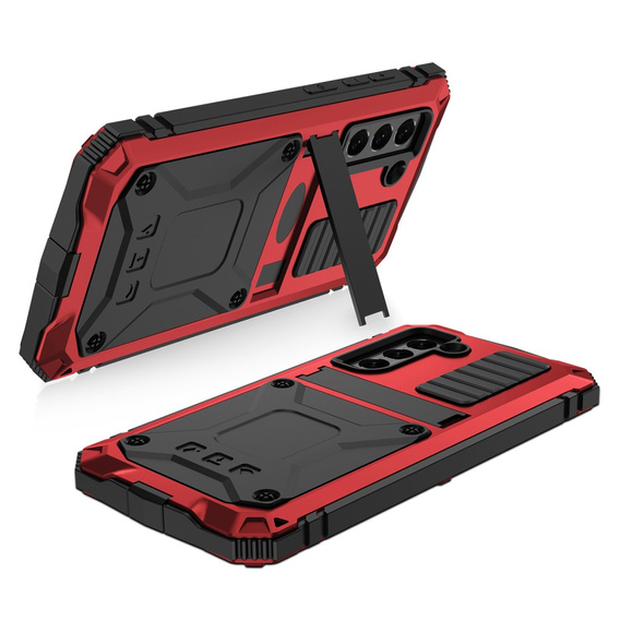 Etui do Samsung Galaxy S21 FE, R-JUST, pancerne, czerwone
