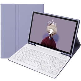 Etui z klawiaturą do Galaxy Tab S8 / S7, Pen Slot, fioletowe
