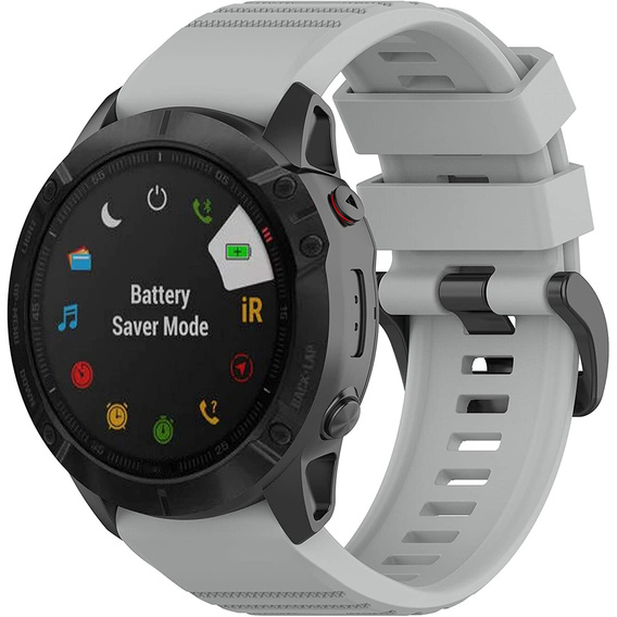 Pasek Silikonowy Quickfit 22mm do Garmin, Szary