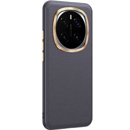 Etui skórzane do Honor Magic 7 Pro 5G, leather hybrid, szare