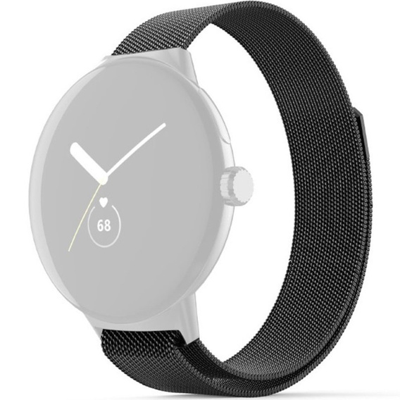 Pasek Bransoleta Milanese do Google Pixel Watch 1 / 2 / 3 41mm, Czarny