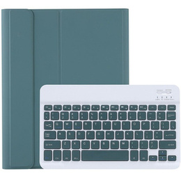 Etui z klawiaturą do Lenovo Tab P11 J606F / P11 5G J607Z, ciemnozielone