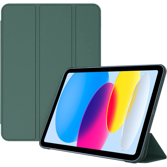 Etui do iPad 10.9" 2022 (10 gen.), Smart case z klapką, Zielone, Forest Green