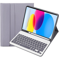 Etui z klawiaturą do iPad 10.9" 2022 (10 gen.) / iPad 11" 2025 A16 (11 gen.), Pen Slot, fioletowe