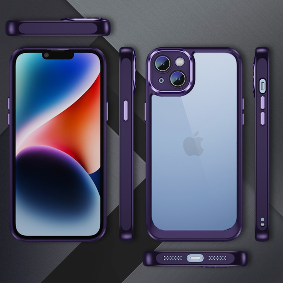 Etui do iPhone 14 Plus, ERBORD Impact Guard, ciemnofioletowe