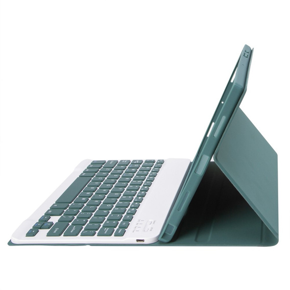 Etui z klawiaturą do Samsung Galaxy Tab S6 Lite 10.4" 2020/2022/2024, Pen Slot, zielone
