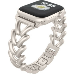 Bransoleta do Apple Watch 1/2/3/4/5/6/7/8/9/10/11/SE Ultra 1/2/3 42/44/45/46/49mm, Beżowa