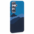 Etui do Samsung S25+ Plus, Carbon Fiber MagSafe, niebieskie / granatowe